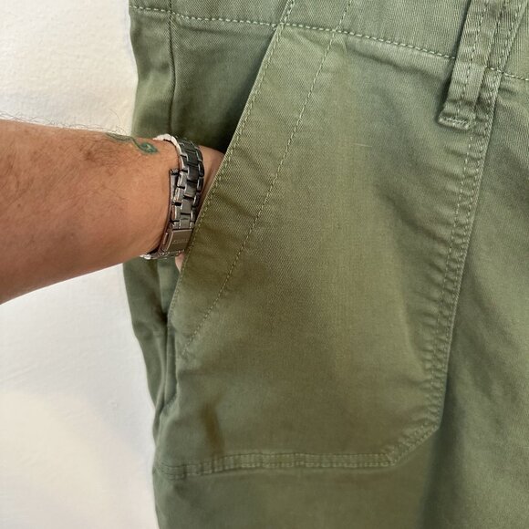 Torrid Olive Green Womens Cropped Pants 24R Cotton Feel the Fit 2X Cargo - Picture 9 of 12